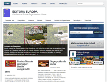 Tablet Screenshot of editoraeuropa.com.br